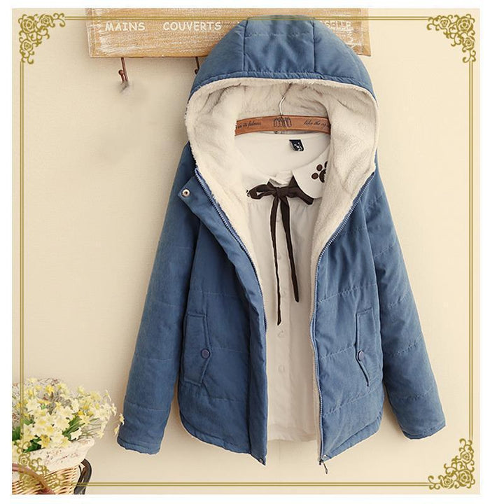 Ladies quilted hooded jacket with cozy lining and practical pockets Lune London