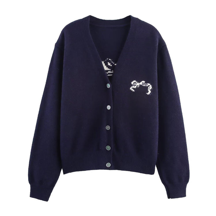 Knit jacket for women with decorative button details and high-quality material Lune London