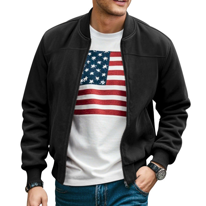 Men's bomber jacket with modern fit and practical pockets Lune London