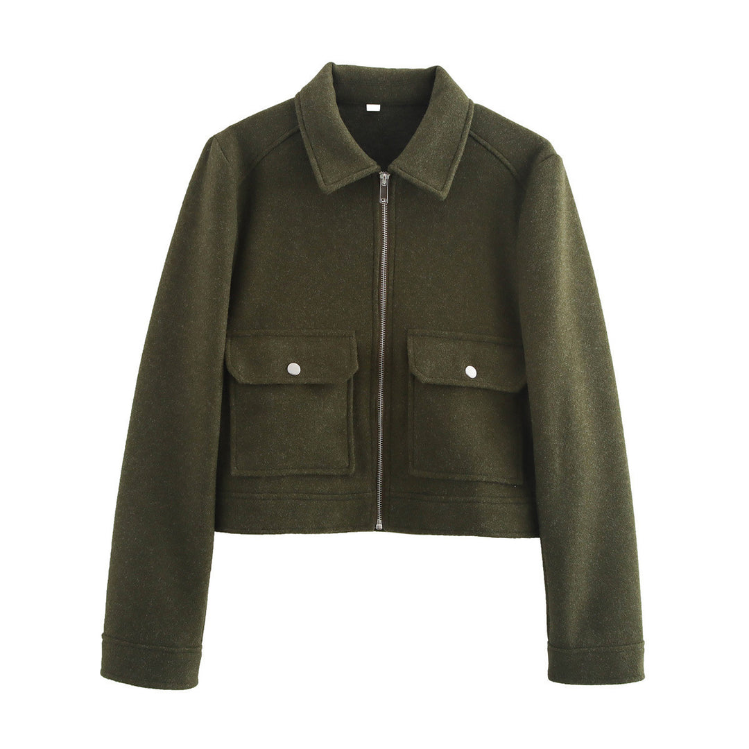 Women's down jacket with practical flap pockets Lune London
