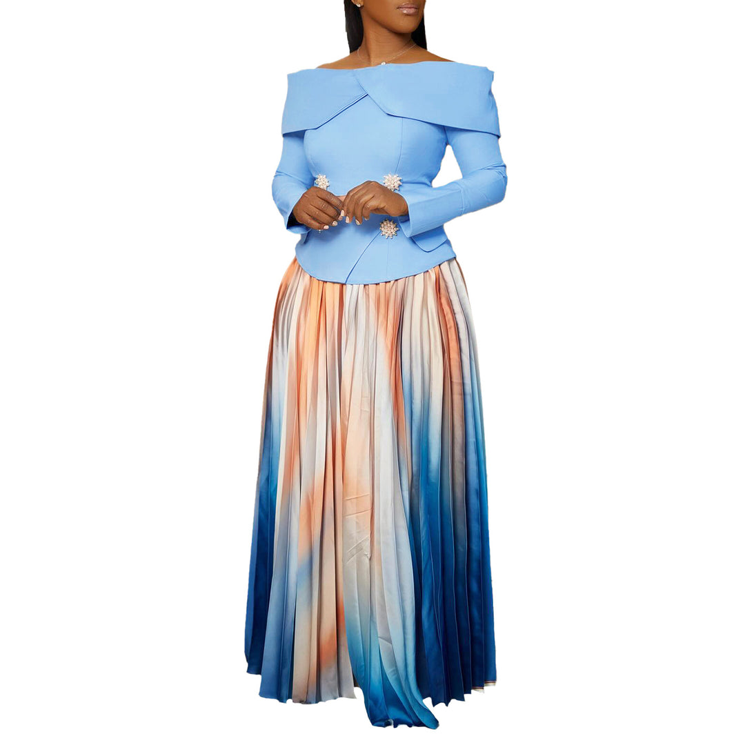 Elegant pleated dresses for women with a sleeveless top and eye-catching button details Lune London