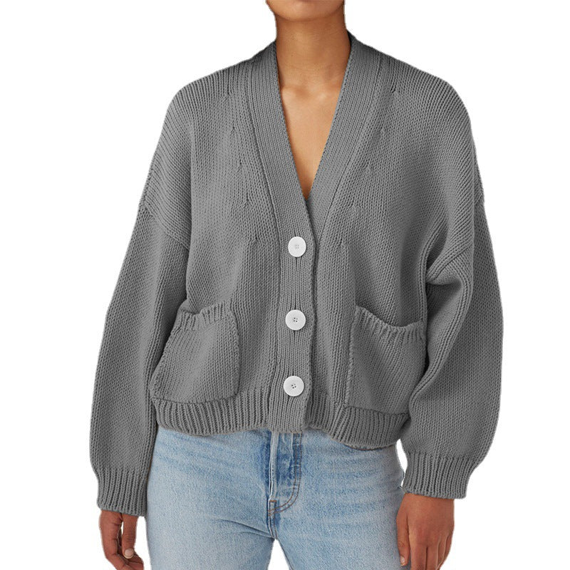 Ladies' knit jacket with practical pockets Lune London