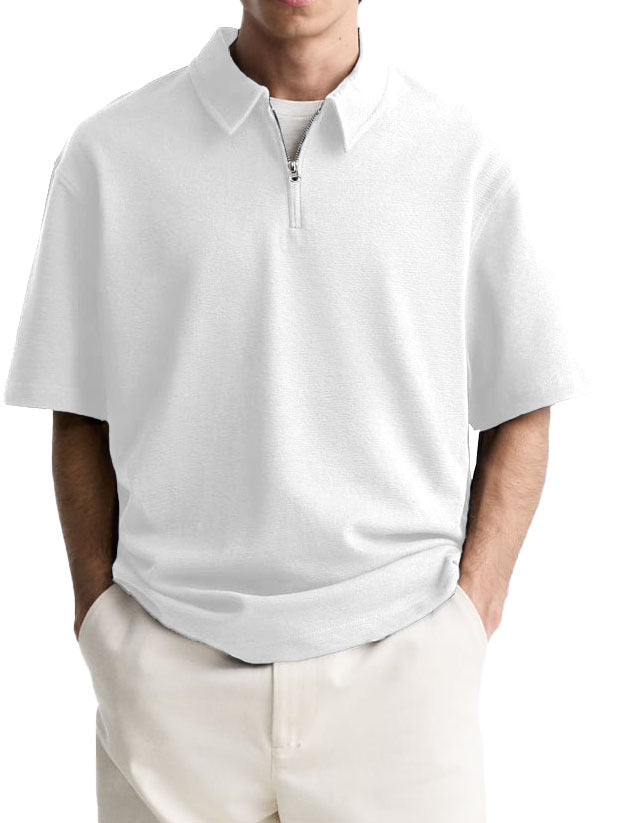 Men's polo with short zipper and high-quality fabric Chic and Style