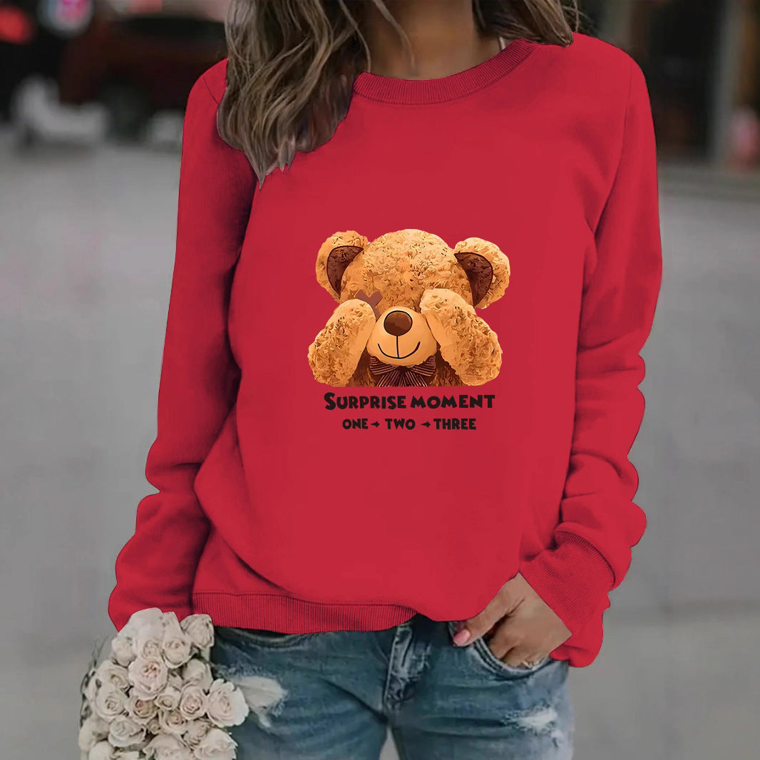 Women Sweatshirt with unique bear motif and entertaining saying Chic & Stil