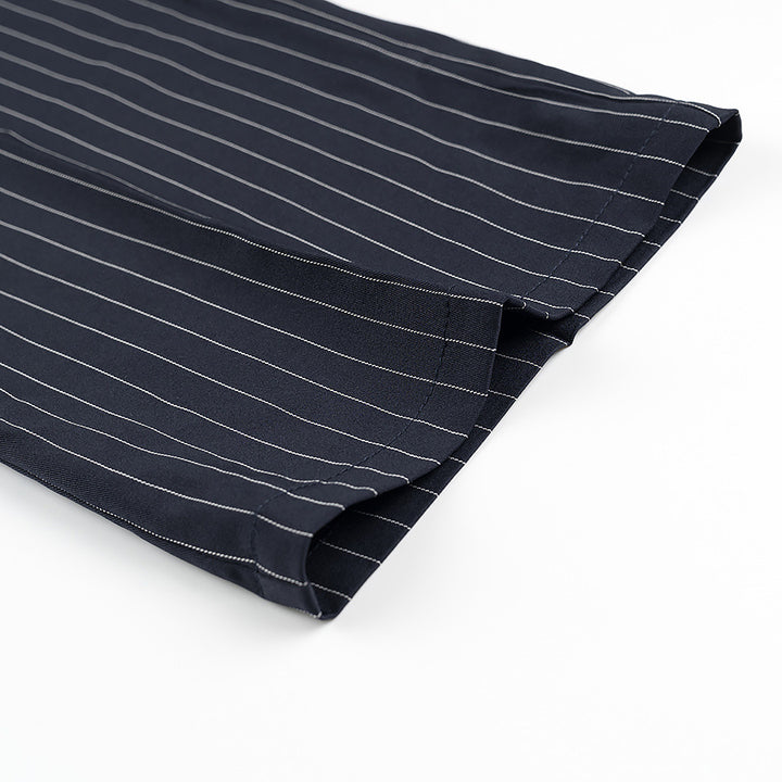 High-waisted fabric pants for women with an elegant striped pattern Lune London