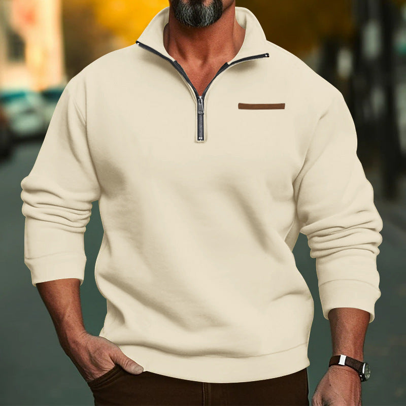 Men's Fleece Sweatshirt with Zipper Lune London