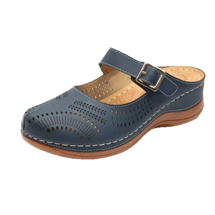 Ladies Comfort Leather Clogs Chic and Style