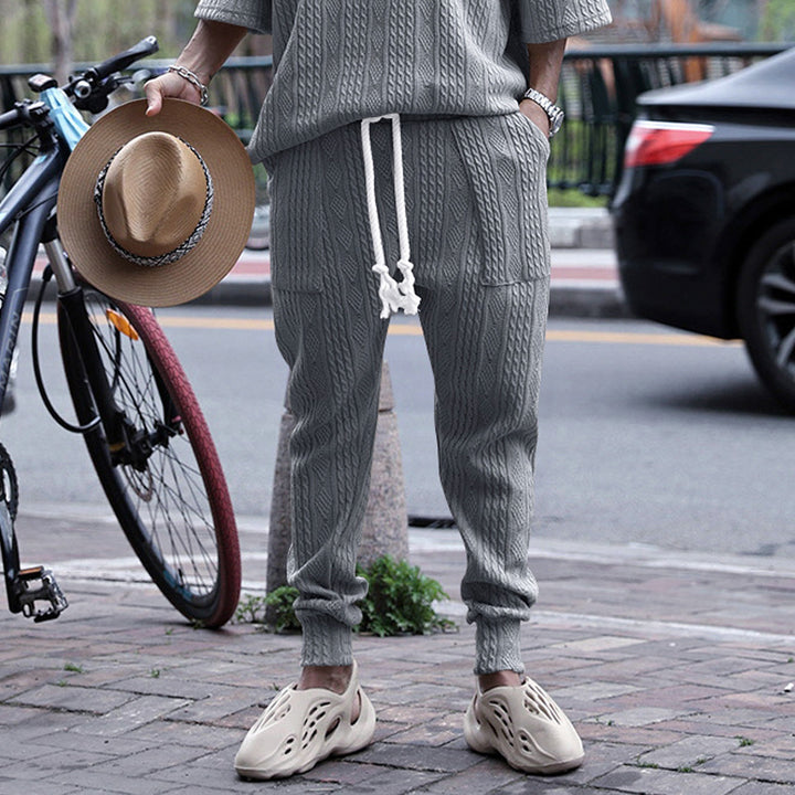 Fashion knit set for men with elastic waistband and durable material Lune London