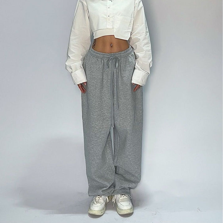 Women's comfortable leisure pants with elastic waistband and wide fit Chic & Stil