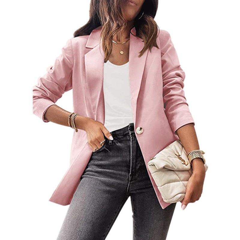 Ladies Fashion Blazer with Elegant Button Details Lune London