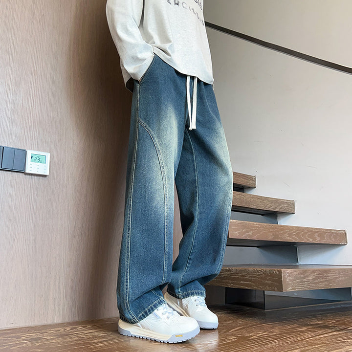 Chic and stylish wide jeans for men