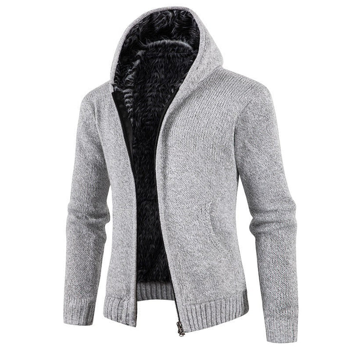 Men's Cardigan with Hood and Soft Inner Lining Lune London