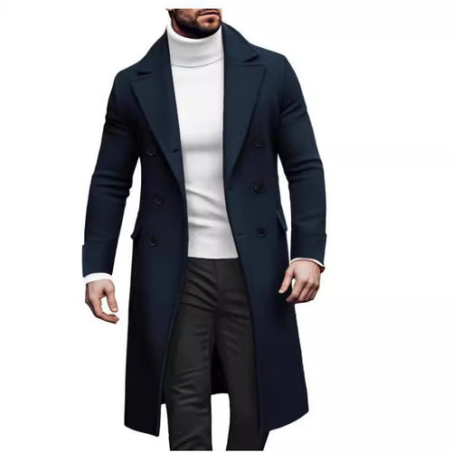 Elegant double coat for men with wide lapels and practical pockets Lune London