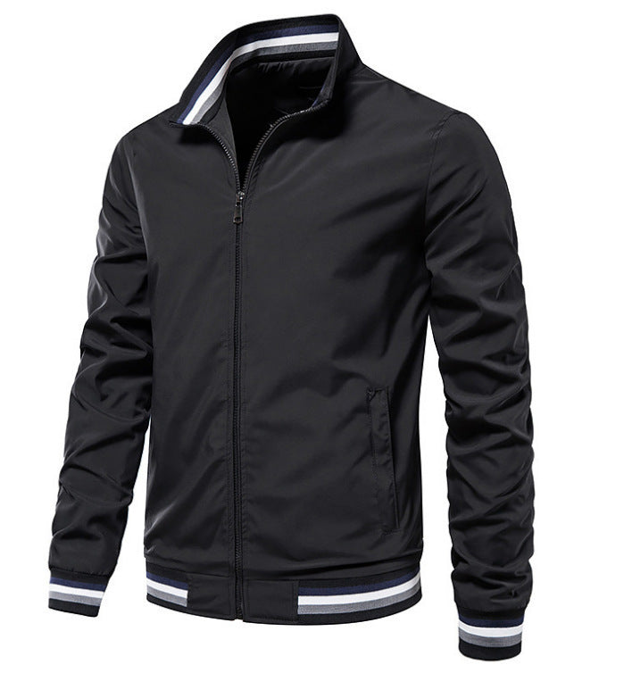 Sporty bomber jacket for men with contrasting cuffs Lune London