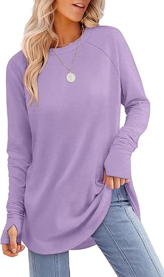 Women's casual long sleeve t-shirt with modern cut Lune London