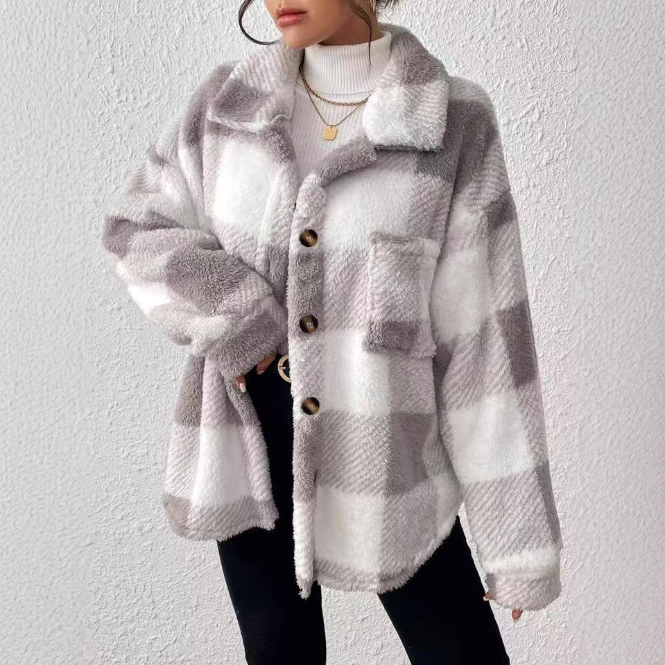 Ladies Cozy Flannel Jacket Lune London