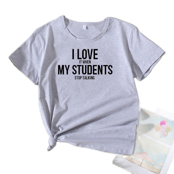 Lune London Women's Leisure Teacher Humor T-Shirt