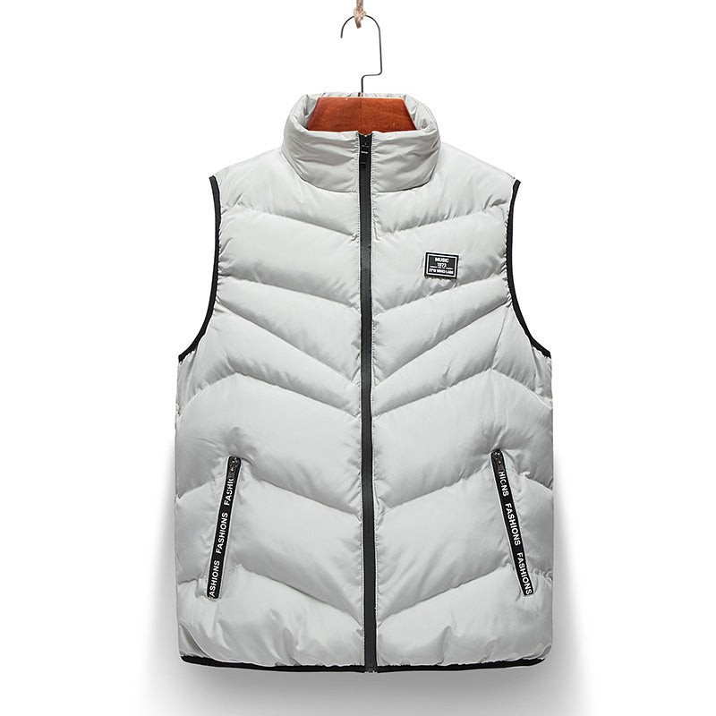 Lune London | Women's quilted vest with high collar and side zip pockets