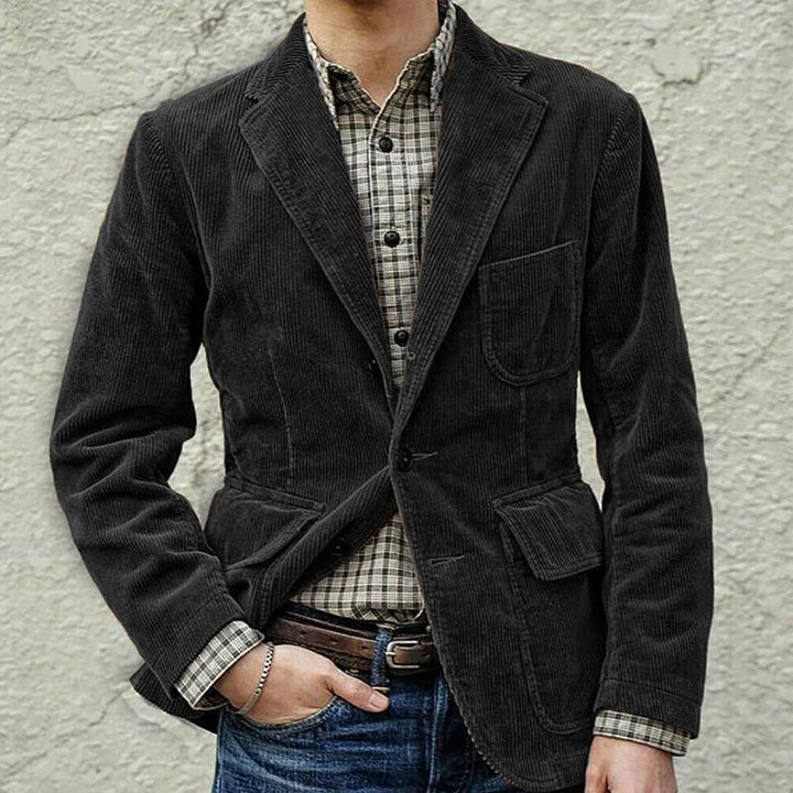 Corduroy jacket for men with modern cut Lune London