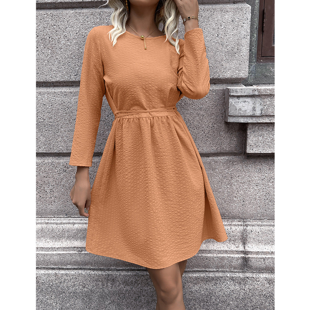 Casual dress for women with adjustable belt and 3/4 sleeves Lune London