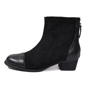Elegant ankle boots for ladies in soft suede with stylish accents Lune London