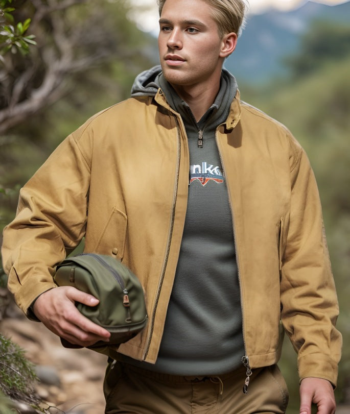 Versatile bomber jacket for men with practical pockets Lune London