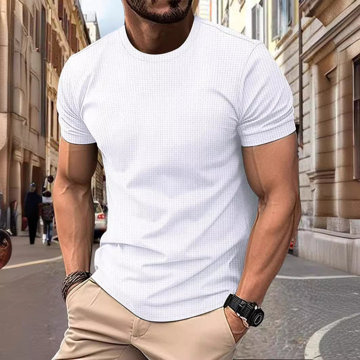 Men Basic Top with Short Sleeves Fitness Lune London