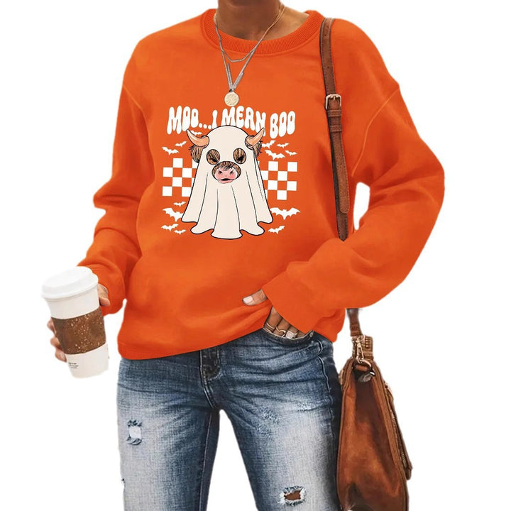 Sweatshirt pour femmes au design joyeux d'Halloween Chic & Stil