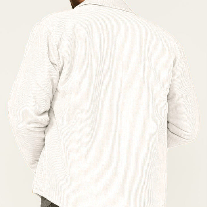 Casual corduroy jacket for men with practical chest and side pockets Lune London