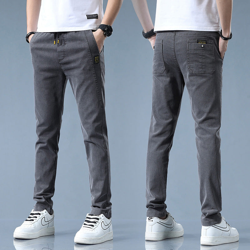 Pantalon chino stylé pour hommes avec taille ajustable et détails modernes Lune London