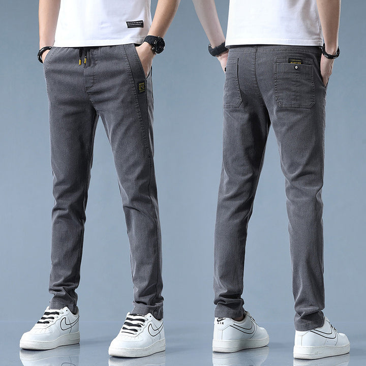 Pantalon chino stylé pour hommes avec taille ajustable et détails modernes Lune London