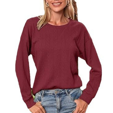 Women modern knit top with elegant decorative structures Lune London