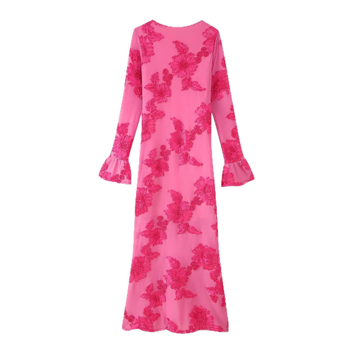 Flower dress with long sleeves for ladies Lune London