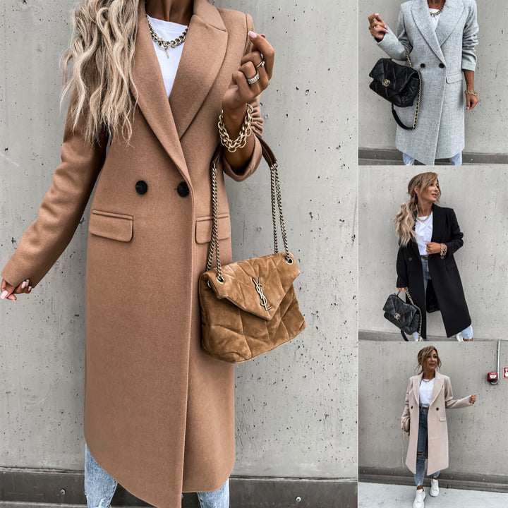 Elegant wool coat for women in oversized style Lune London
