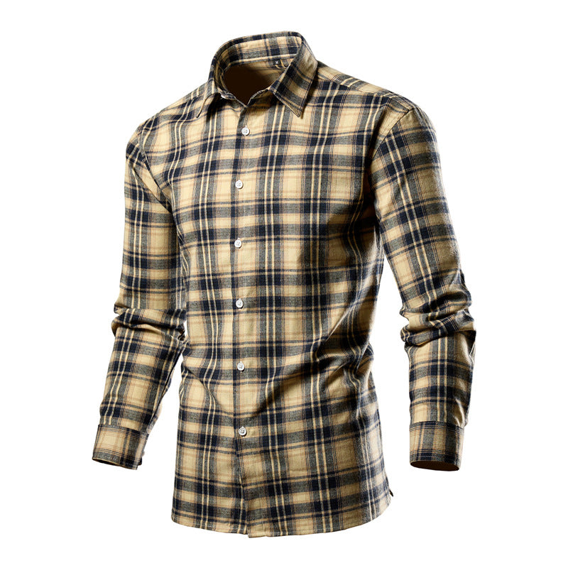 Shirt for men in high-quality cotton blend with a modern checkered design Lune London