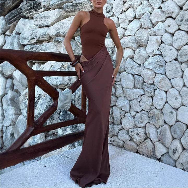 Ladies' maxi dress with fashionable cut Lune London