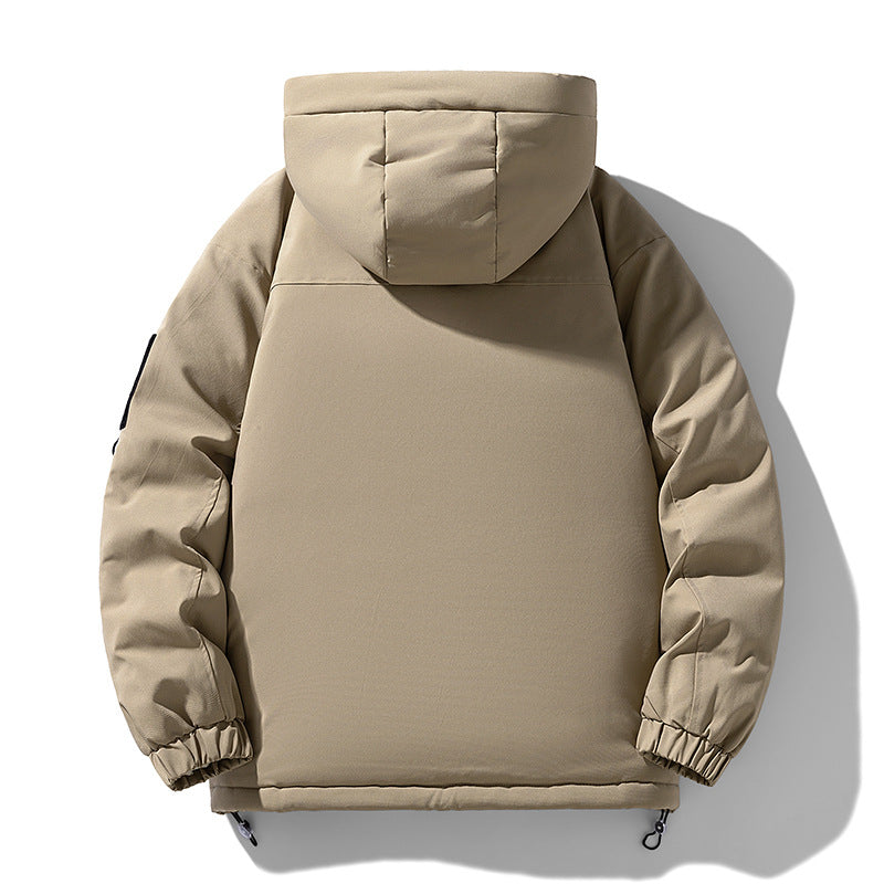 Ladies winter trendy down jacket with hood and practical pockets Lune London