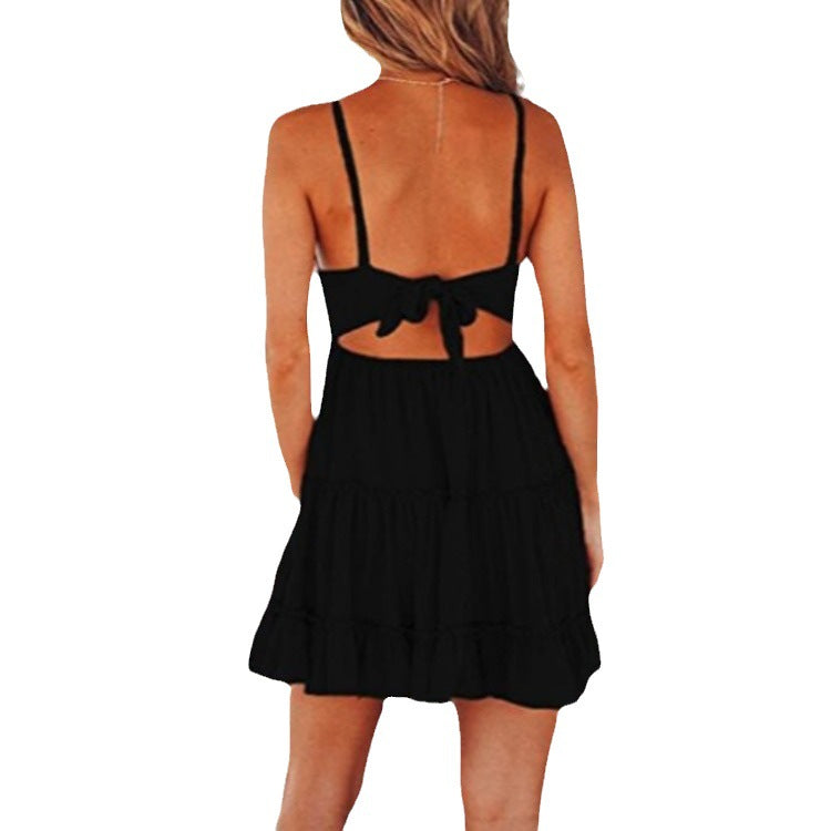 Lune London Women's Mini Flared Summer Dress