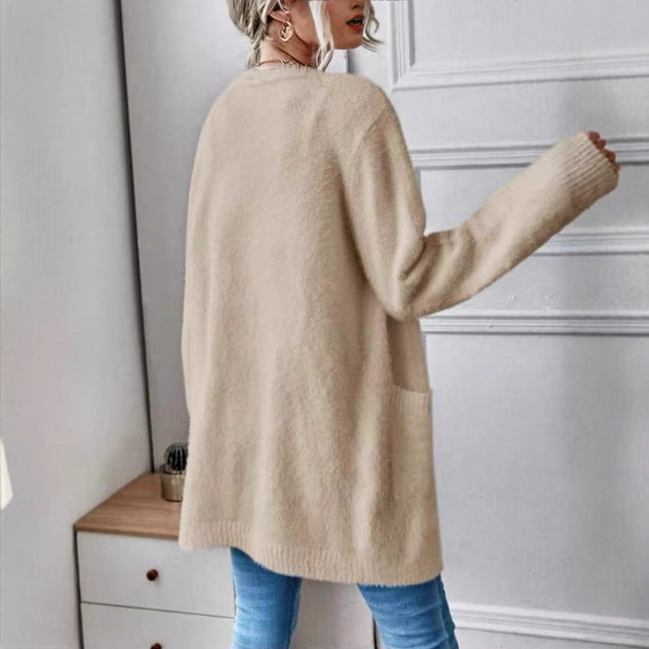 Ladies open cardigan cozy in soft material Lune London
