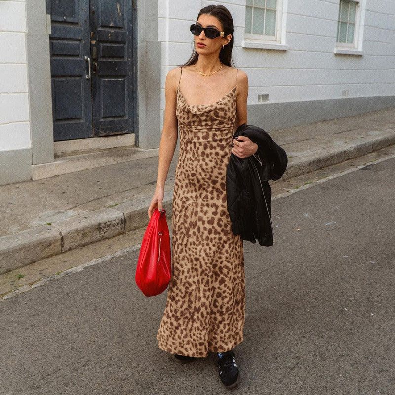 Lune London Animal Print Long Dress for Women