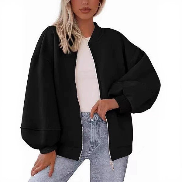 Ladies Oversized Chic Sweat Jacket