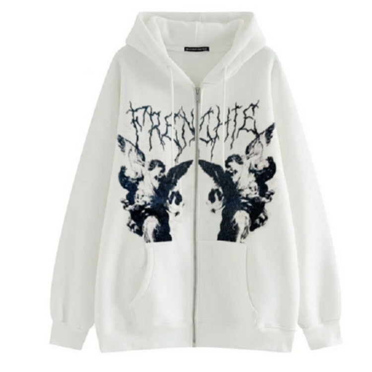 Ladies Urban Hoodie with creative graphic design Lune London