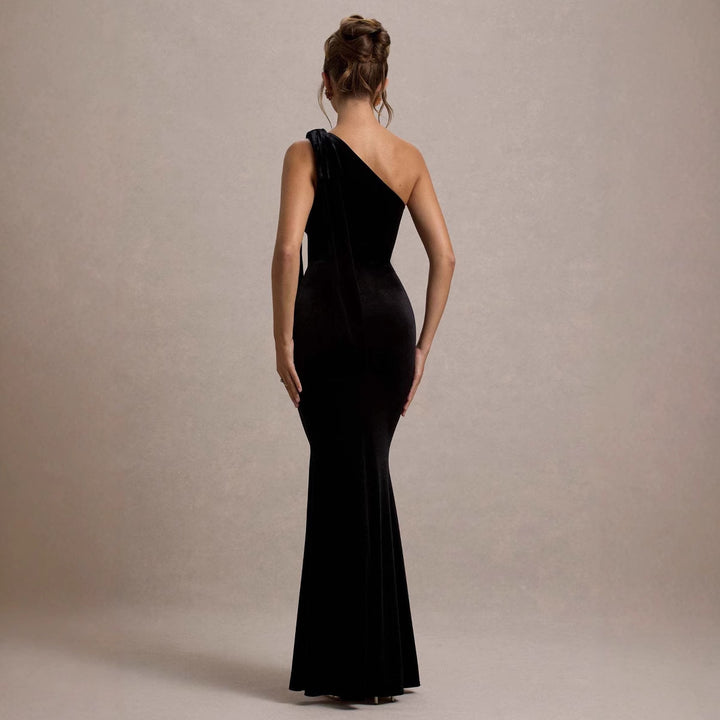 Elegant Maxi Dress for Women with Off-Shoulder Design and Chic Slim Silhouette & Style
