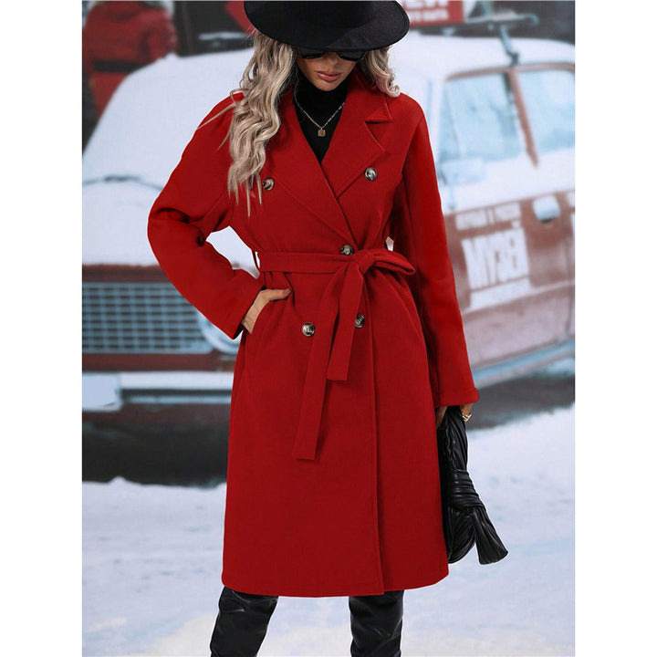 Lune London Double-Breasted Wool Coat for Women