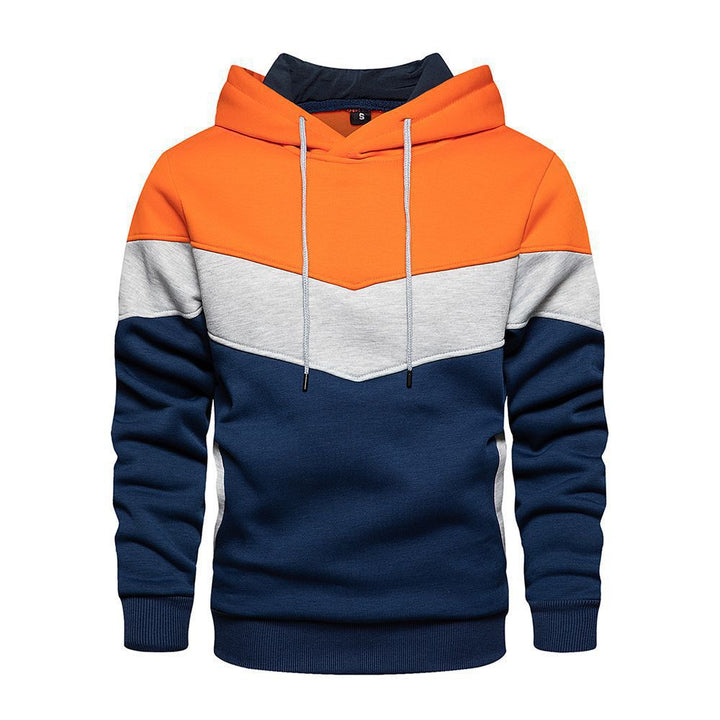 Men's trendy hoodie with color accents and practical pockets Lune London