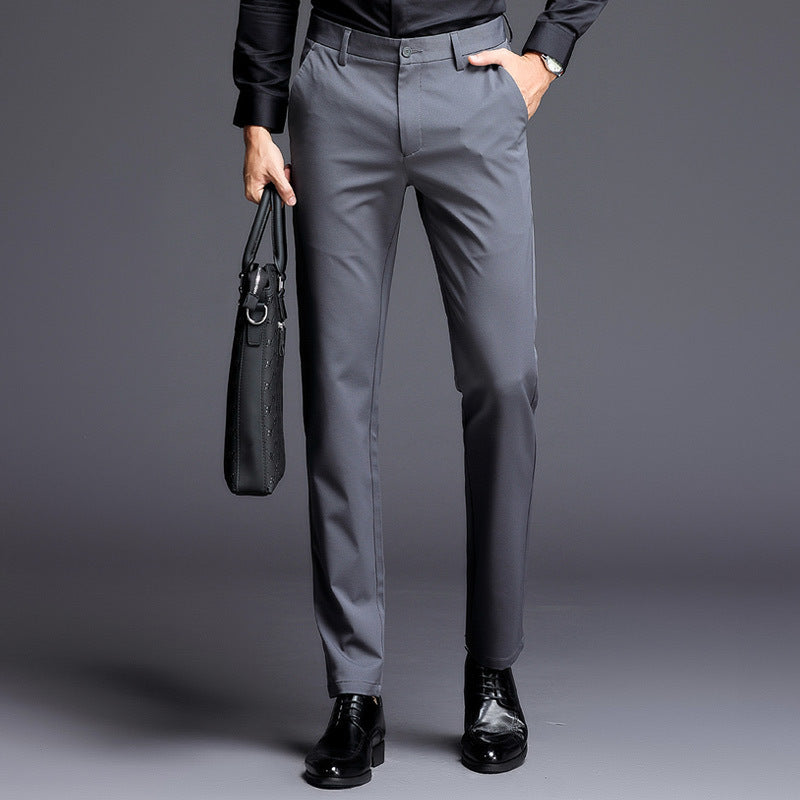 Elegant tailored suit trousers for men with a slim fit and practical pockets Lune London