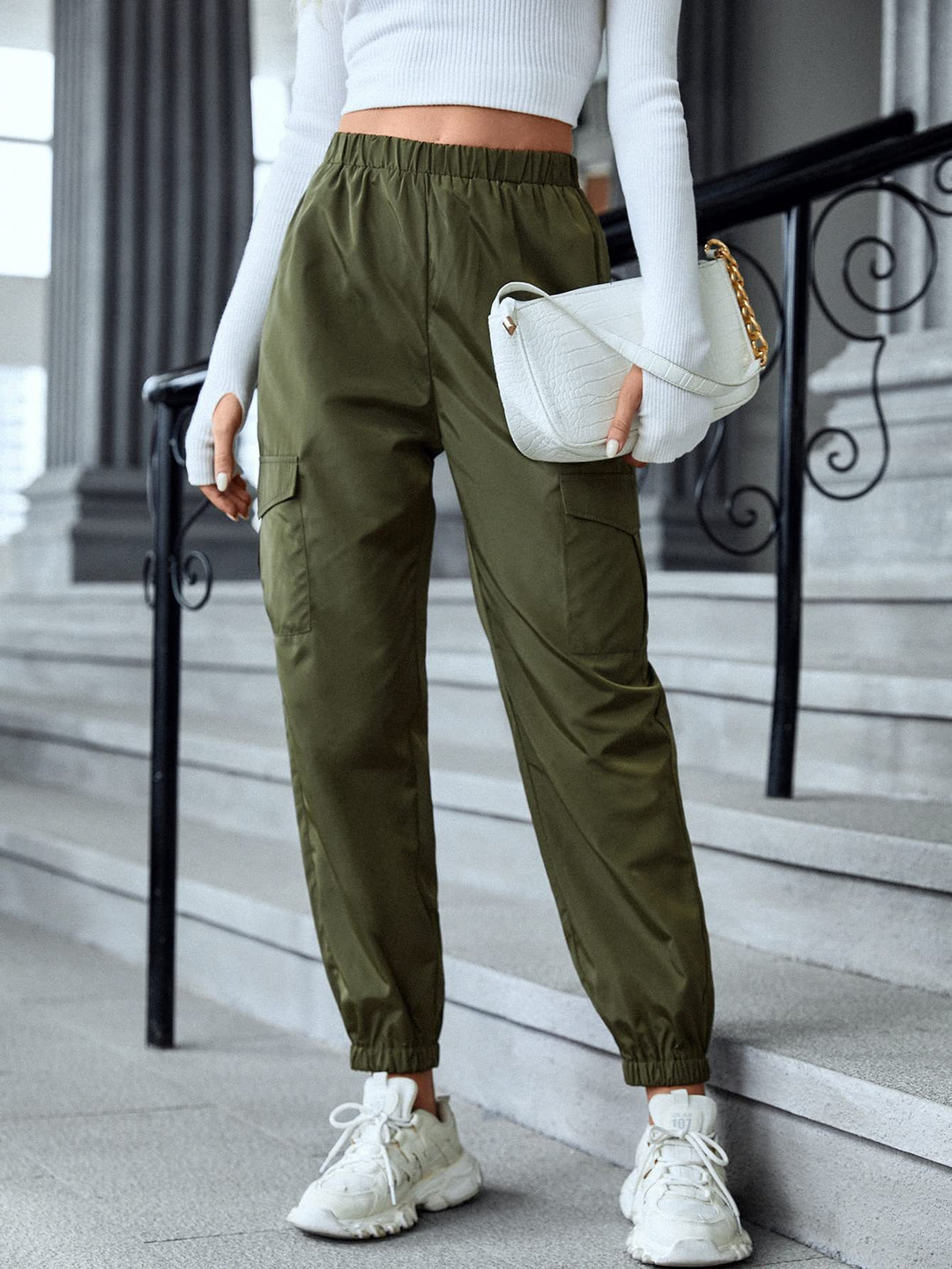 Lune London women's leisure cargo pants