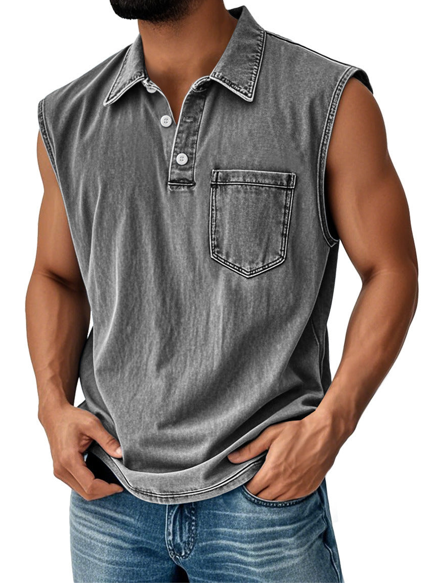 Men sleeveless polo Lune London