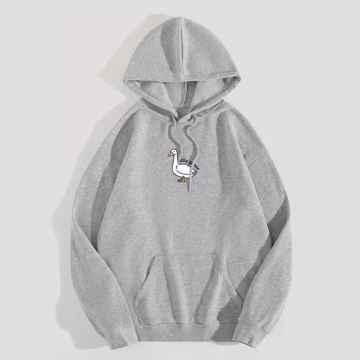 Hoodie pour femmes avec motif de oie créatif et intérieur en molleton doux Chic & Stil