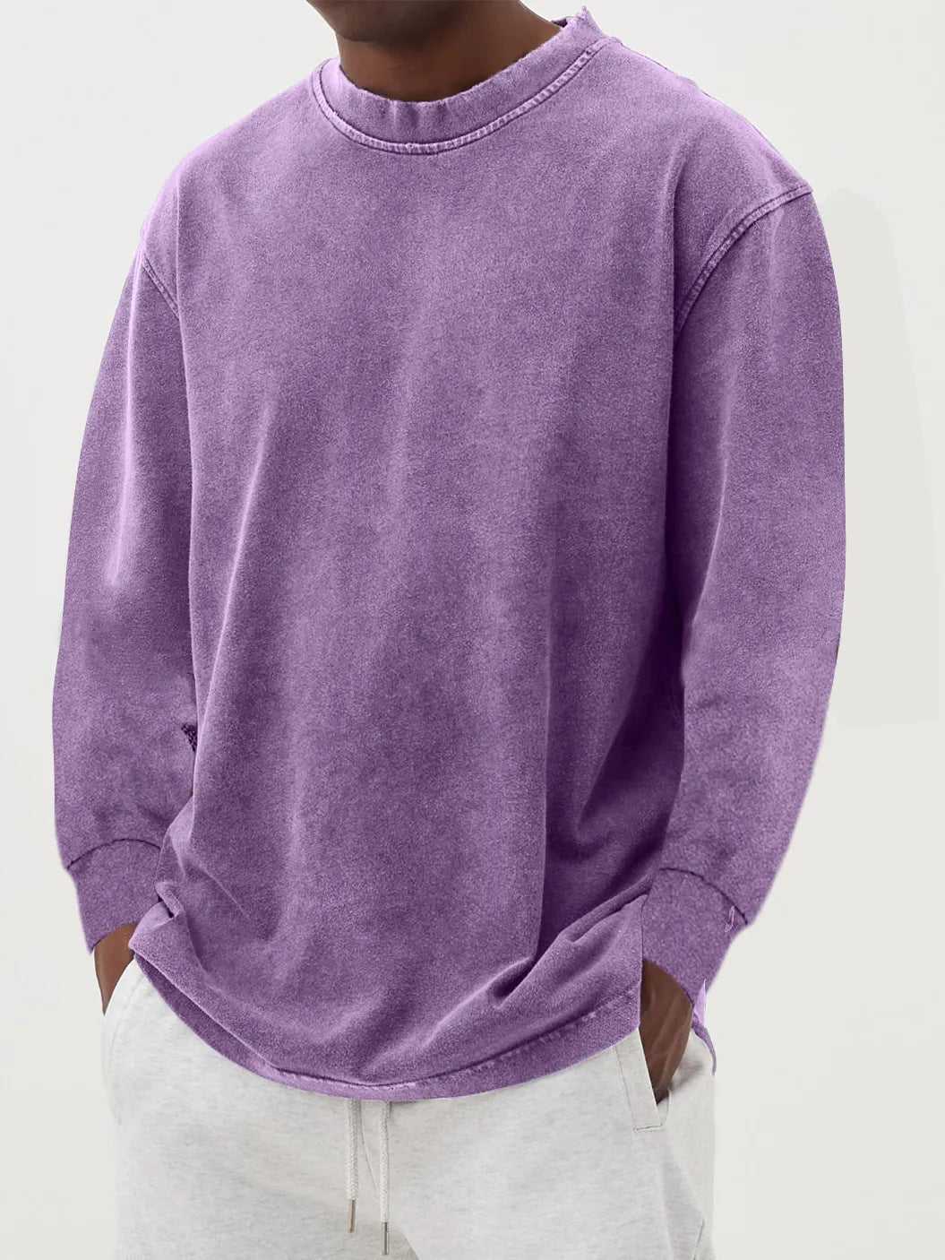 Casual oversized sweater for men in pleasant cotton blend Lune London